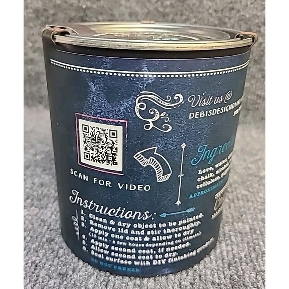 NEW Debi's Design Diary DIY Paint in Salty Kiss Green 32 fl oz Chalk Paint Quart - Picture 3 of 4